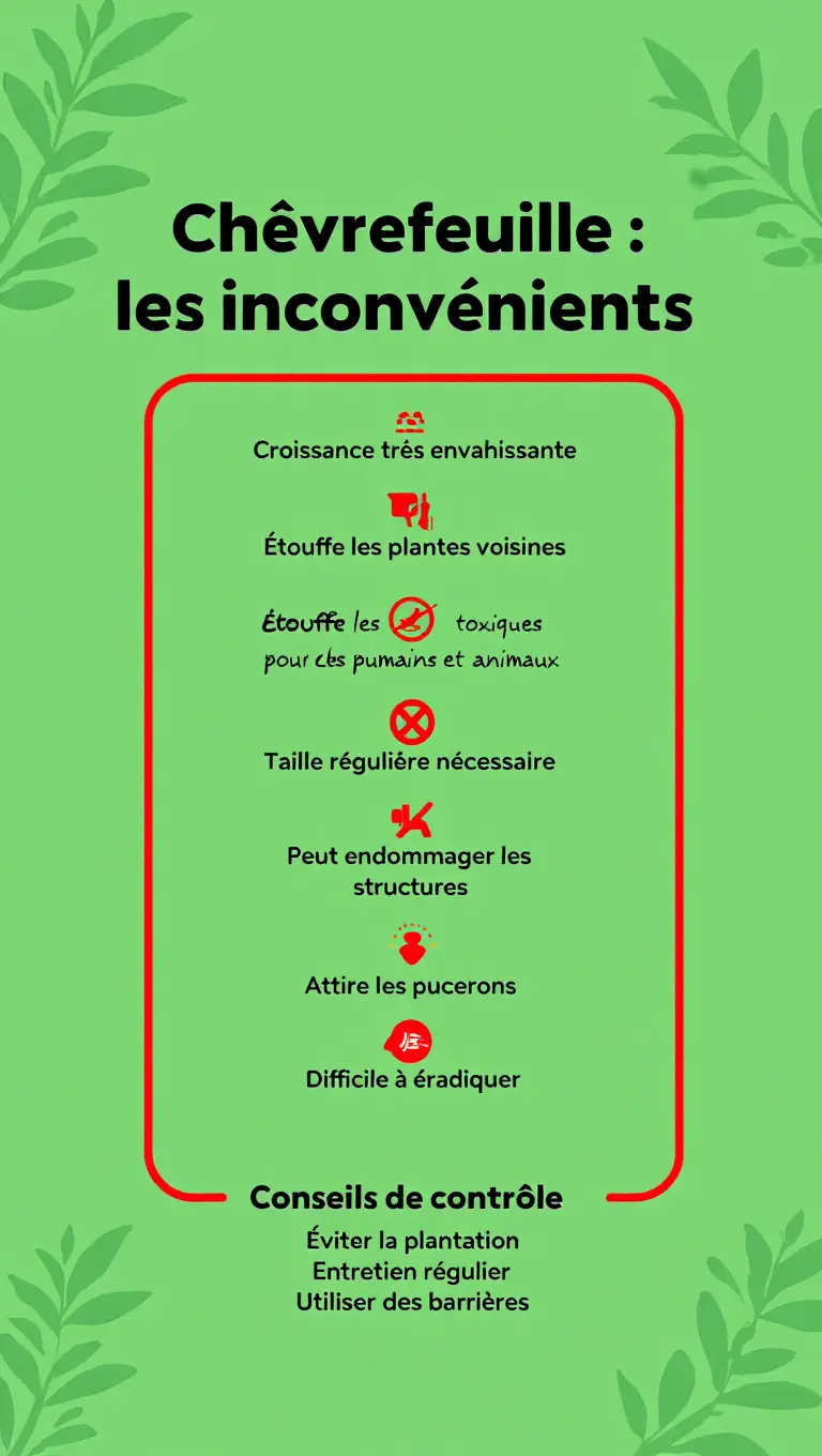 Inconvénients du chèvrefeuille